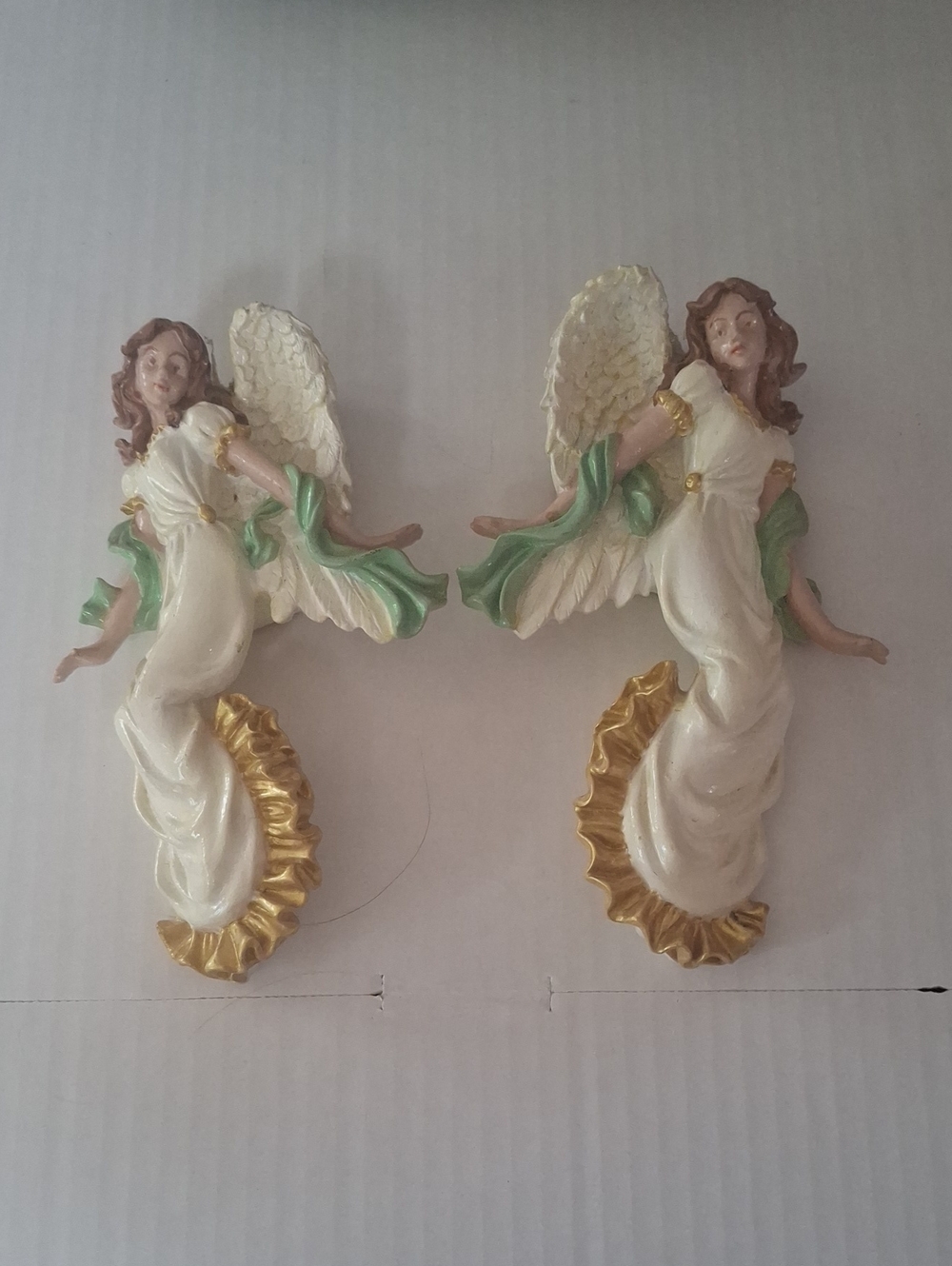 Vintage Roman Inc Seraphim Classics Corner Angels Set Pair EUC